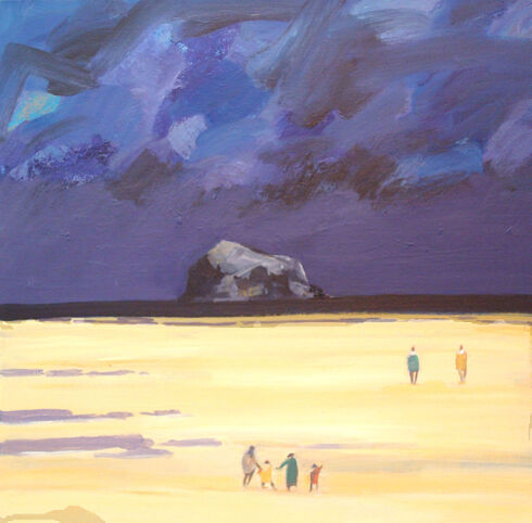Evening Stroll, Bass Rock by John Nelson